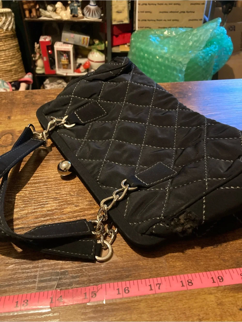 Vera Bradley classic black arm purse
